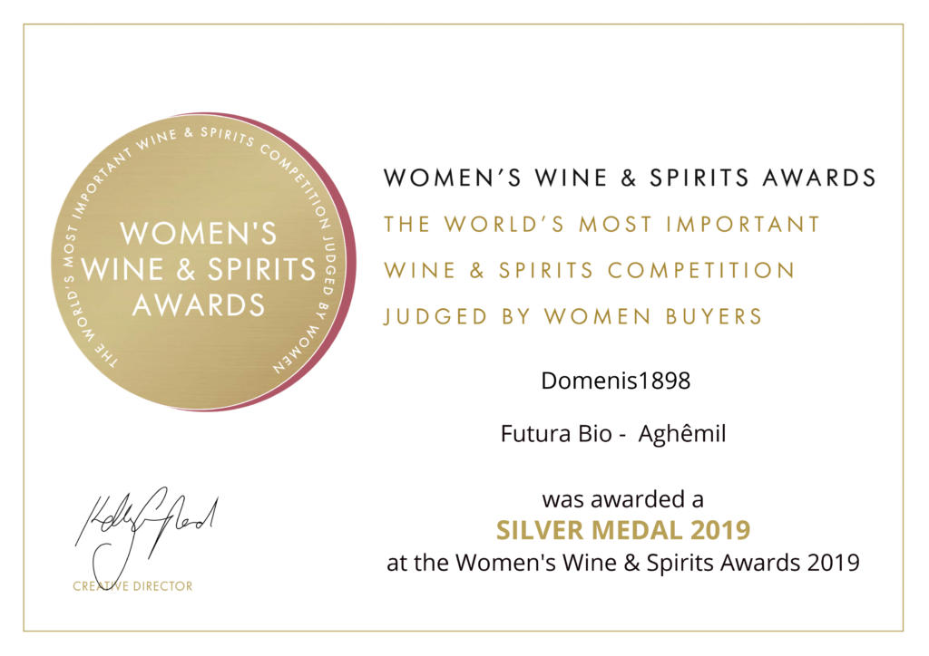 WOMEN'S WINE & SPIRIT AWARDS 2019 - SILVER - FUTURA BIO AGHEMÎL