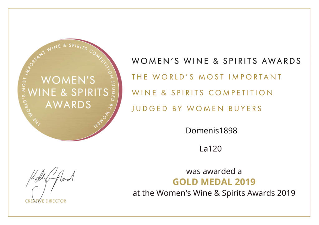 WOMEN'S WINE & SPIRIT AWARDS 2019 - GOLD - LA120