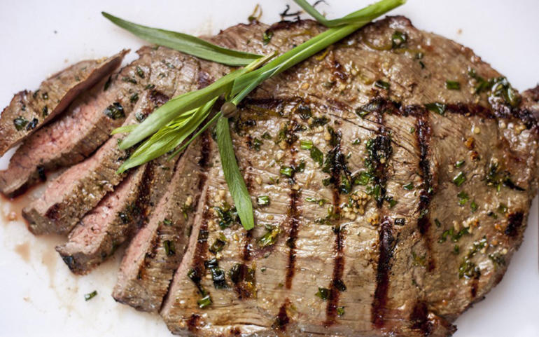 Flank steak grigliata marinata al DOT-GIN