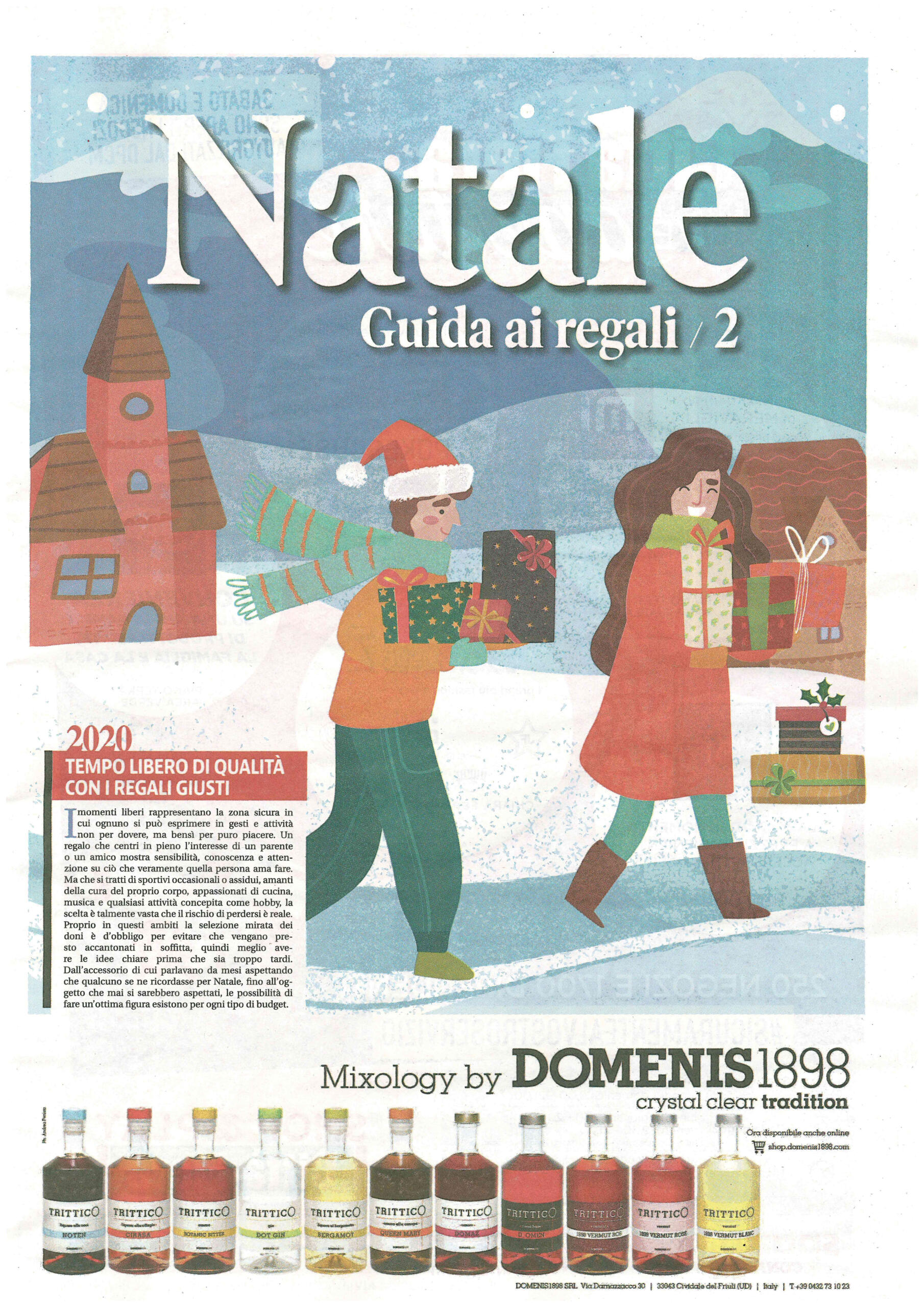 2020 dicembre 12: Messaggero Veneto – Natale, Guida ai regali 2