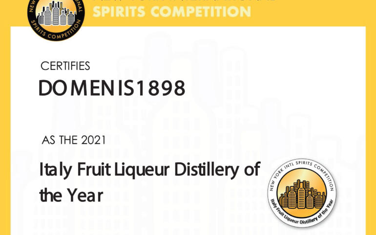 New York Intl Spirits Competition 2021 – Italy Fruit Liqueur Distillery of the Year