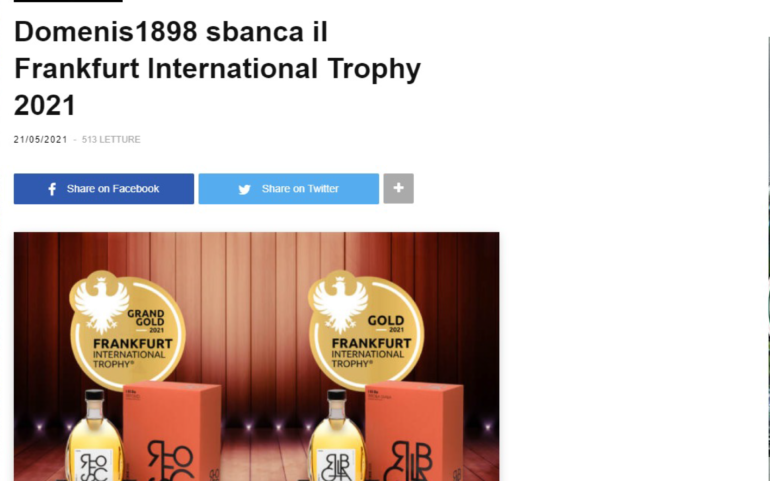 2021 maggio 21: Beverfood.com – DOMENIS1898 sbanca il Frankfurt International Trophy 2021