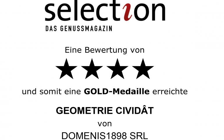 Selection aus Genussmagazin 2021 – Gold Medal – Geometrie Cividât