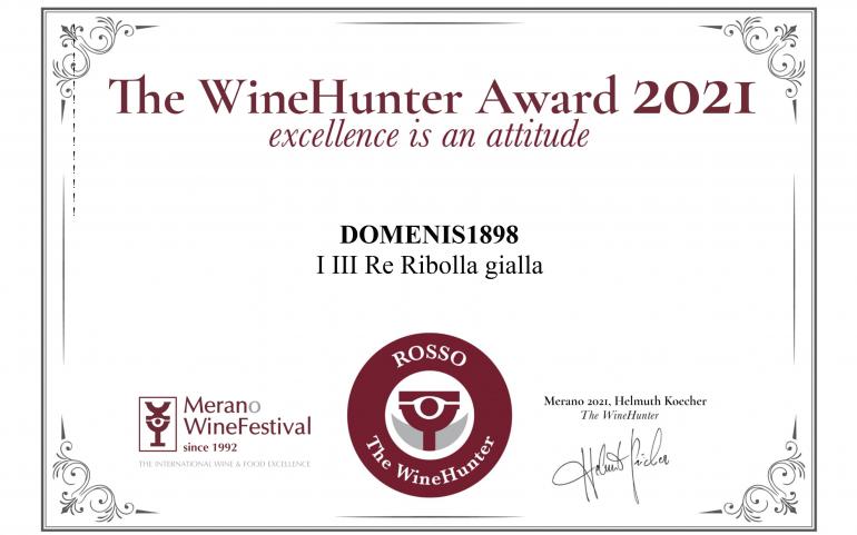 The WineHunter Award 2021 – Premio Rosso – I III Re Ribolla gialla