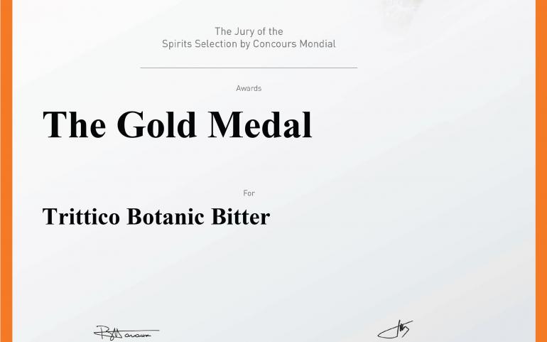 Spirits Selection by Concours Mondial de Bruxelles 2021 – Gold Medal – Trittico Botanic bitter