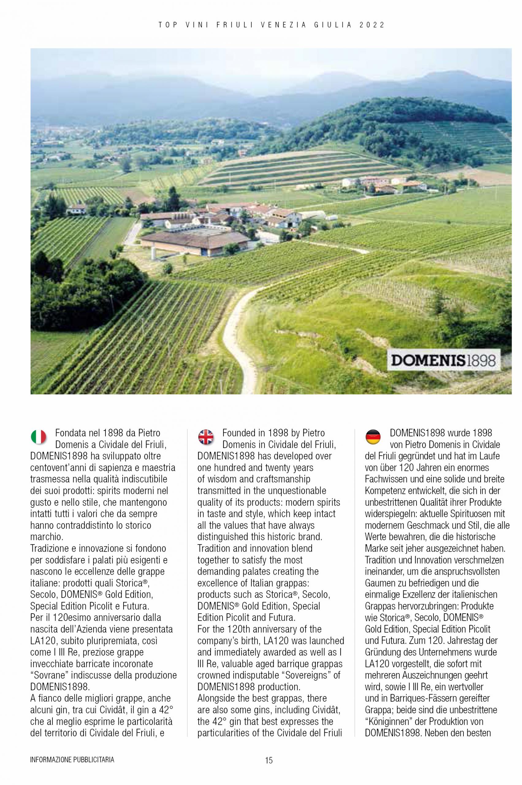 2022 maggio: Guida Top Vini Friuli-Venezia Giulia
