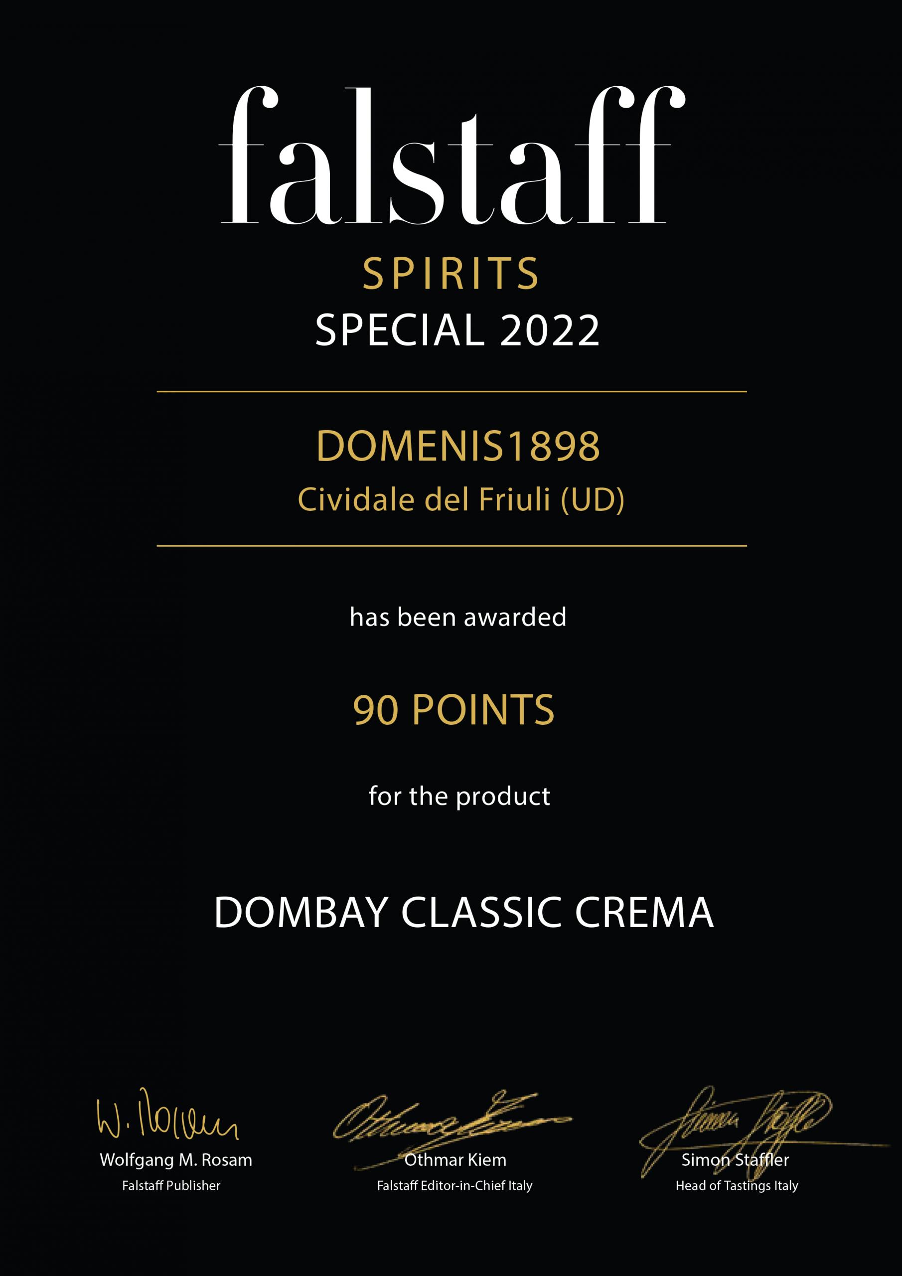 Falstaff Spirits Special 2022 – Dombay Classic