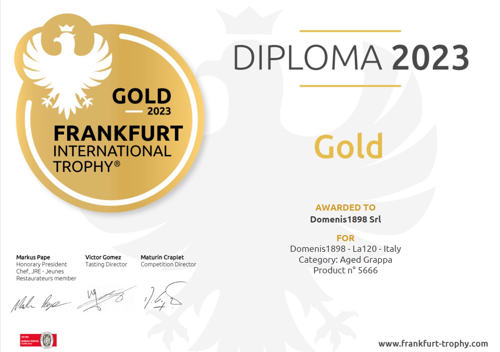 FRANKFURT INTERNATIONAL TROPHY 2023 – GOLD – La120