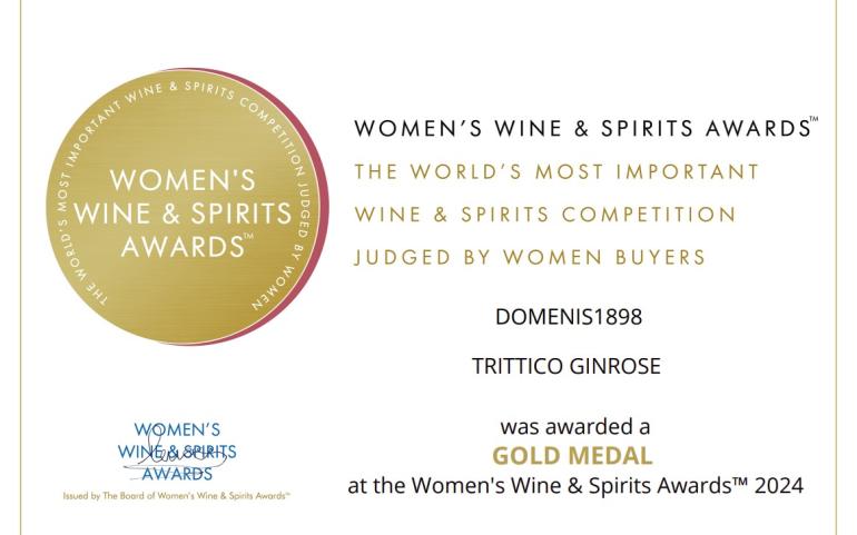 Women’s Wine & Spirit Awards 2024 – Gold Medal – Trittico Ginrose