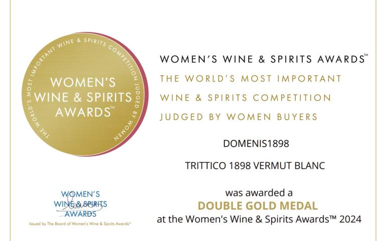 Women’s Wine & Spirit Awards 2024 – Gold Medal – Vermut Blanc